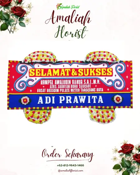 Papan Bunga Ucapan Selamat Beji Lor